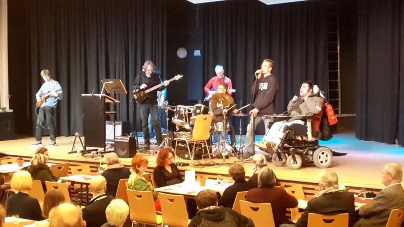 Auftritt der Musicus e.V. Band Rocket Stars beim Neujahrsempfang 2023 in Bielefeld-Brackwede
